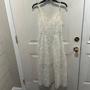 Beautiful ivory ASTR and lace midi dress!